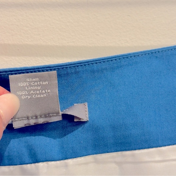 Ann Taylor Blue , White & Brown Unique Skirt Size 8P - Picture 5 of 10